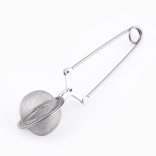 Creative 304 stainless steel handle tea ball, tea clamp, tea mesh filter, hot pot stew and seasoning mesh drain