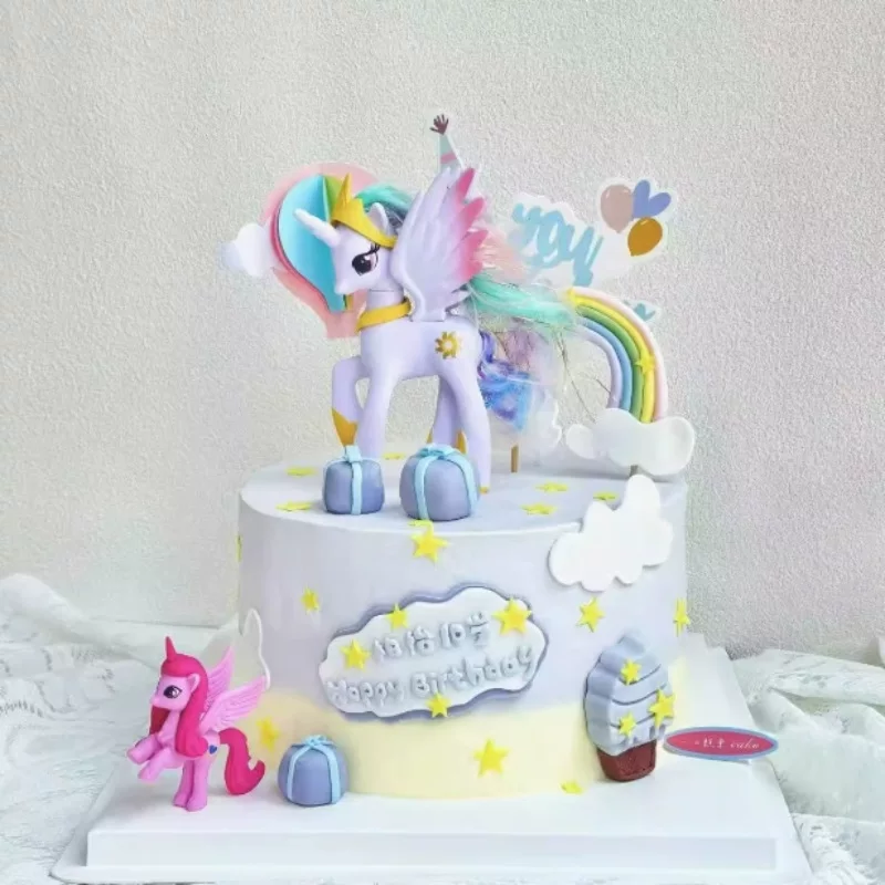 Pony, rainbow dessert castle, Birthday gift, dress up