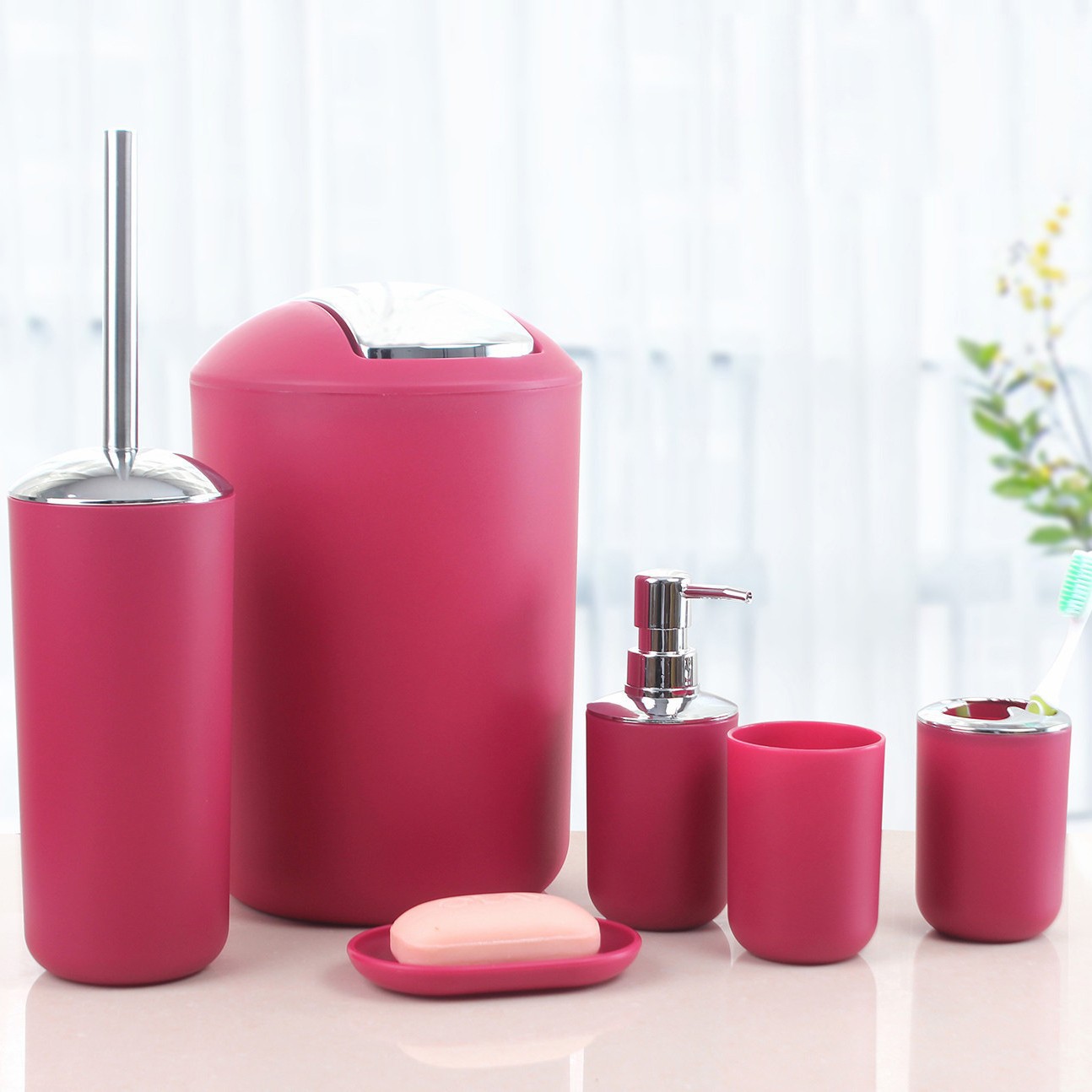 Hotel suministros de baño B & B traje de baño basura caja de jabón líquido botella accesorios para el hogar