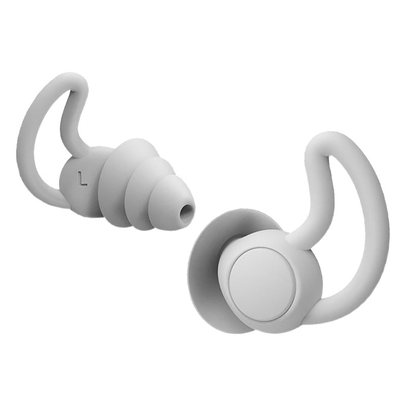 Shark Fin Soft Earplugs Adult Silicone Swimming Waterproof Earplugs Sound Insulation Sleep Noise Reduction High-end Boxed Earplugs
