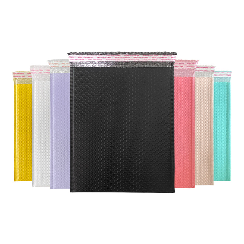 Bolsa de burbuja de película coextruida negra gruesa impermeable material de embalaje bolsa de espuma bolsa de burbuja bolsa autoadhesiva expresa