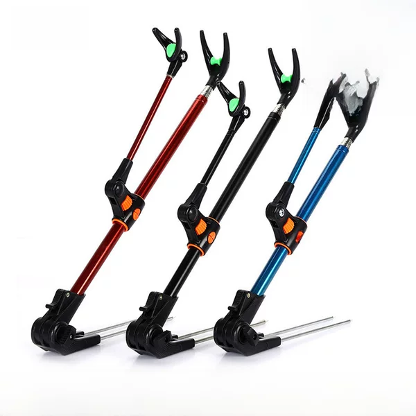 Stainless steel bold fishing rod bracket dual-purpose fishing bracket fishing ground plug battery bracket fishing supplies wholesale