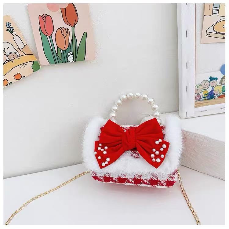 2024 niños Año Nuevo bolso de Año Nuevo niñas bolso de Año Nuevo rojo princesa Aisha bolso de mano de horno oblicuo mochila de niñas