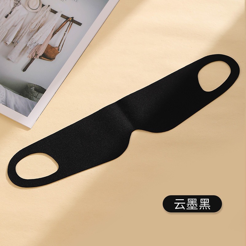 Venta caliente para dormir máscara de ojos ligera sin marcas para el almuerzo de alta protección de la luz de una pieza de máscara de ojos colgantes de orejas no máscara de ojos de protección de orejas