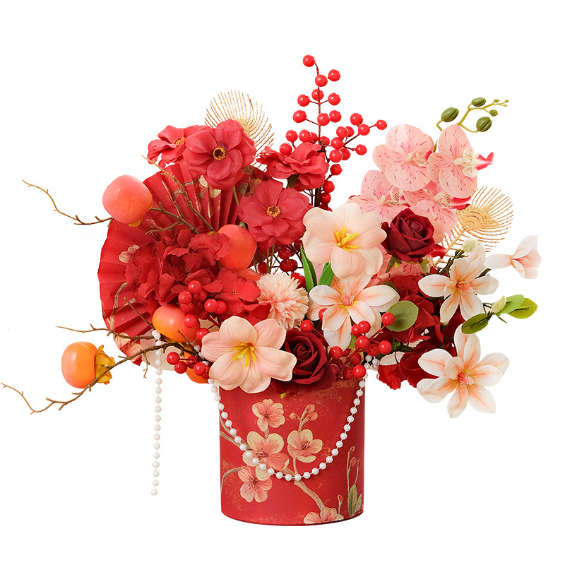 Año Nuevo Festival de Primavera productos terminados de terciopelo bucket bucket