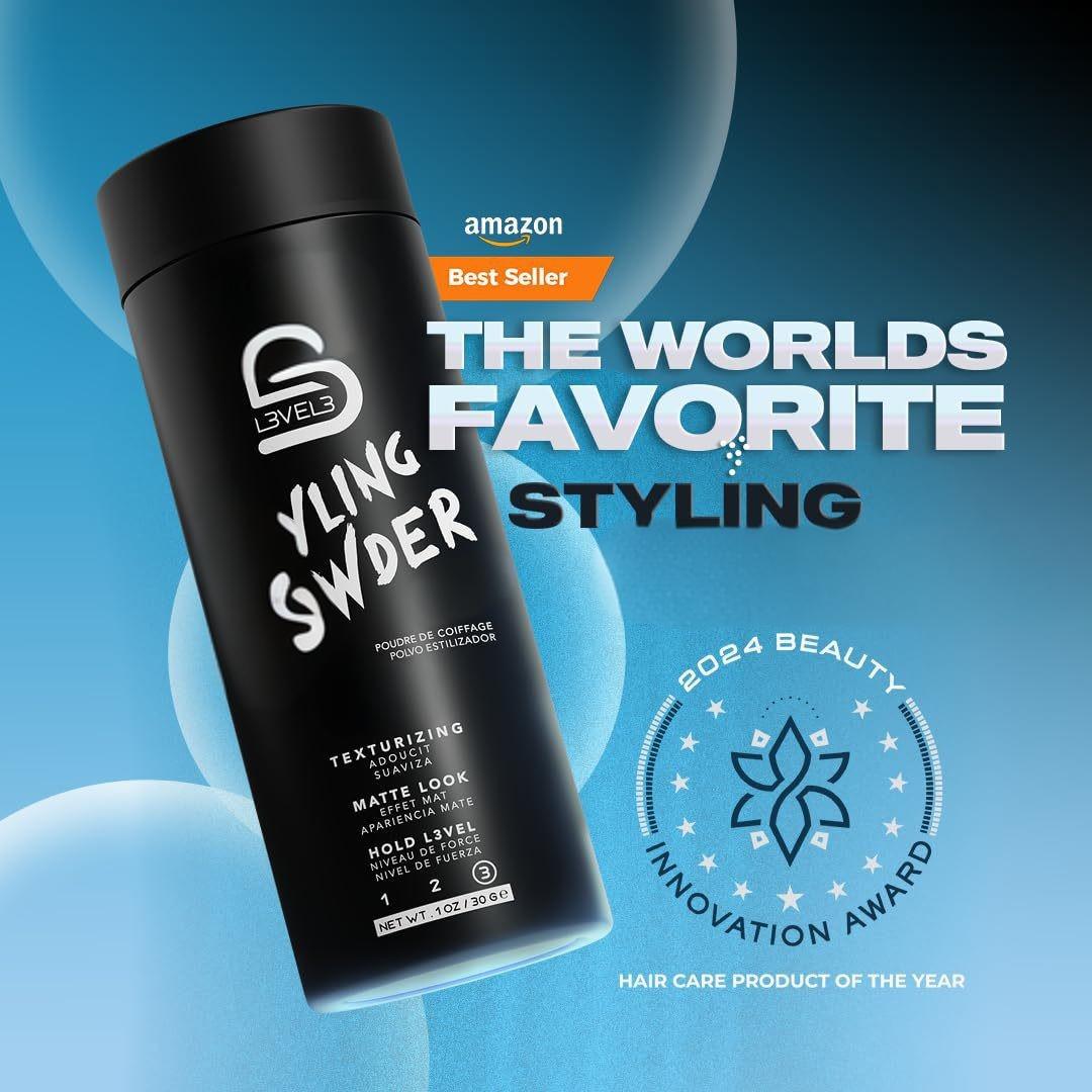 Productos explosivos transfronterizos Amazon L33 grado de estilo de cabello en polvo de estilo fuerte para hombres, fácil de aplicar sin aceite