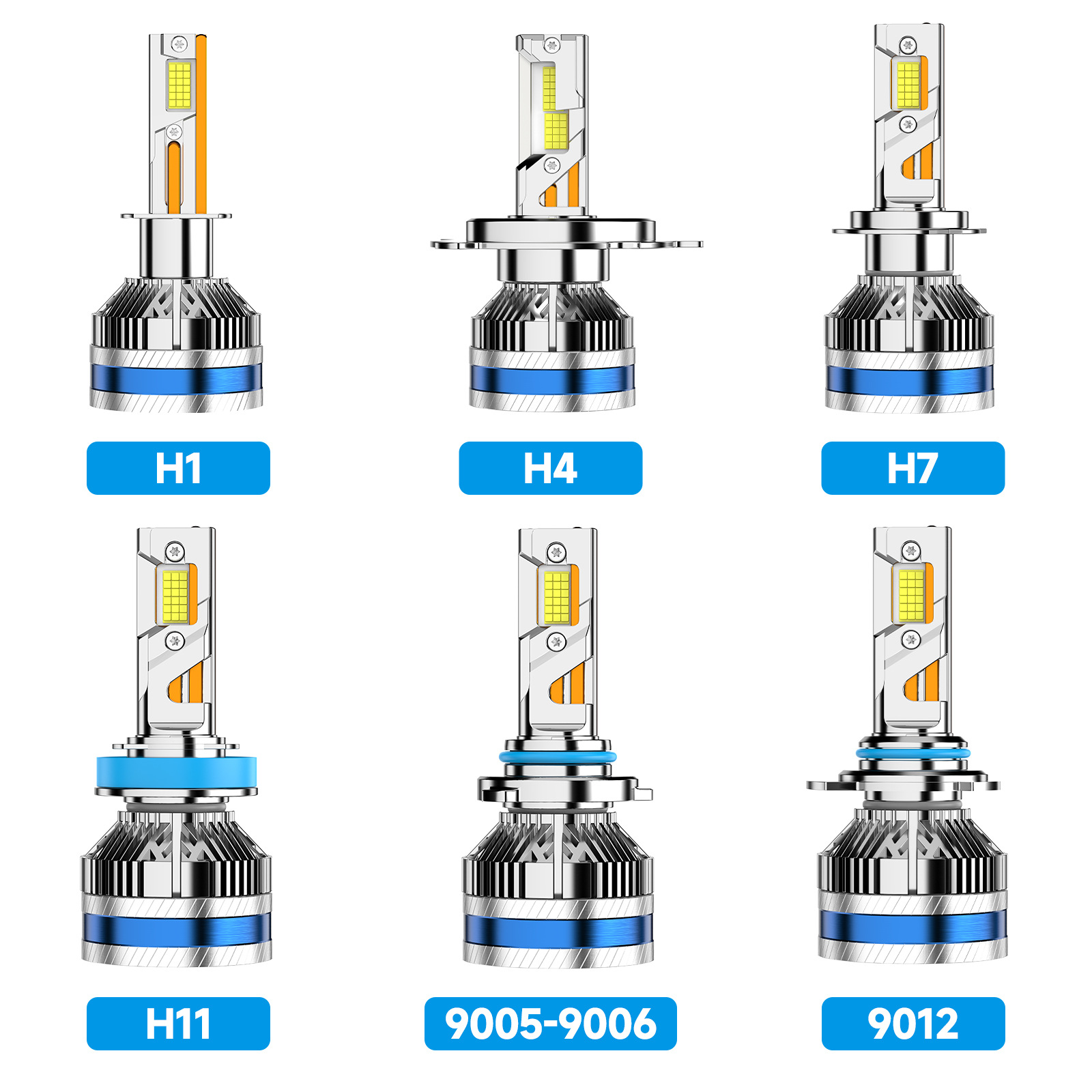 SENROBO transfronterizo 320W automóvil led bombilla de alta potencia delantera seis tubos de cobre modificados h7h4H11HB3