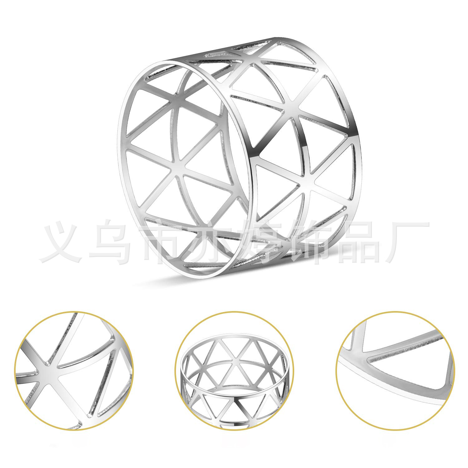 Venta caliente transfronteriza nueva hebilla de servilleta diseño simple anillo de servilleta de metal suministro directo de fábrica anillo de servilleta de placa de hotel