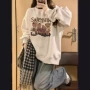 华棉印花圆领套头卫衣