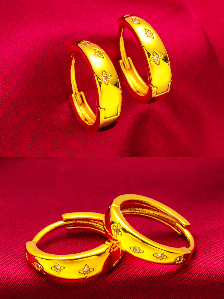 Unisex Jewelry Fashion Rhinestone earrings Jewelry earrings earrings streaming generation star earrings_voghion.com