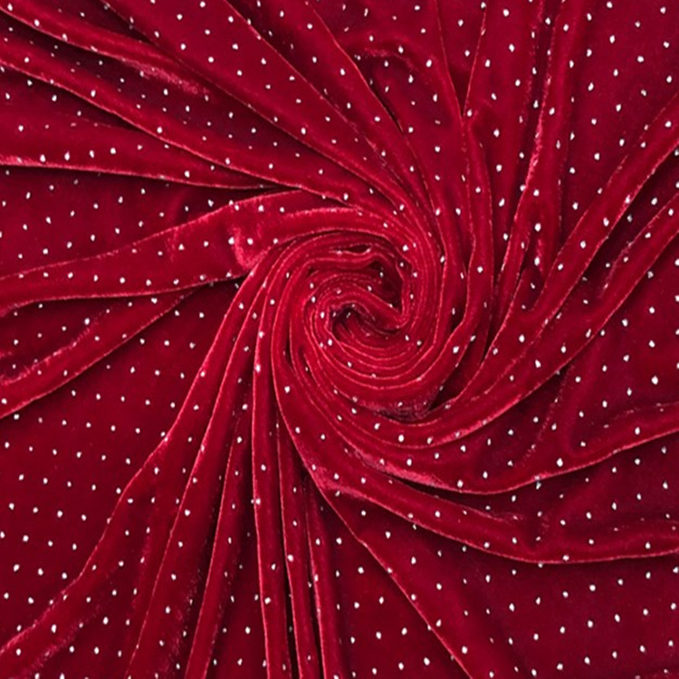 240克绒布烫钻 涤纶弹力天鹅绒烫钻钉钻 彩钻 亮钻闪钻面料