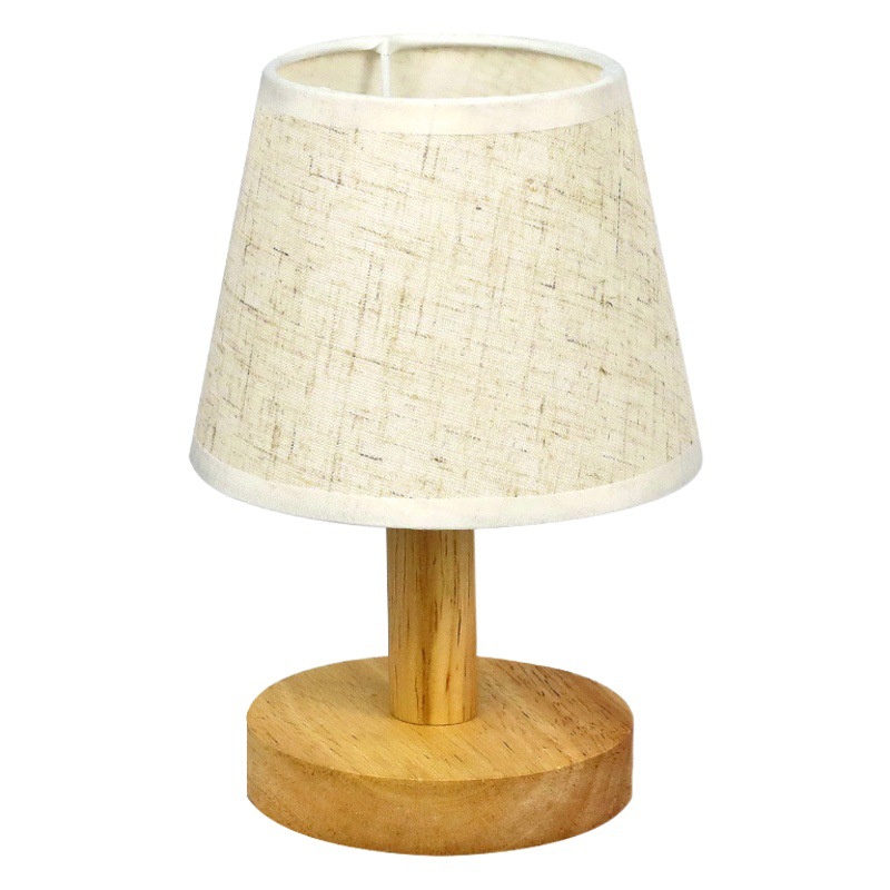 Lámpara de mesa pequeña para dormitorio, protección para los ojos, sencilla y moderna, uso doméstico, control remoto, retro, acogedora, lámpara de noche para lactancia, regulable