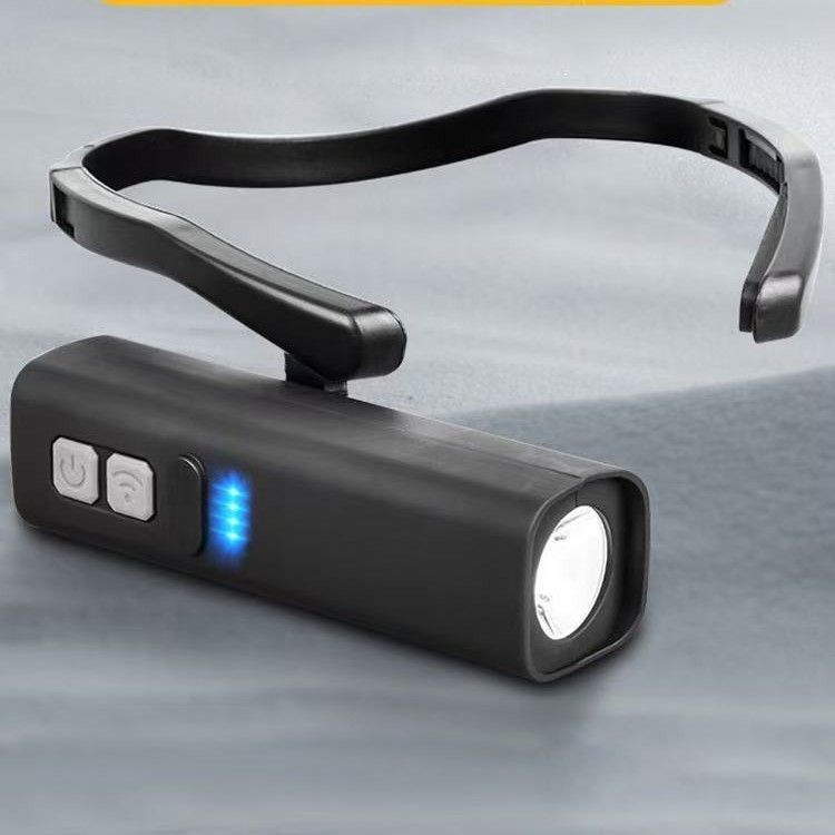 户外挥手感应头灯长续航强光照明登山垂钓头戴式头灯便携式跑步灯