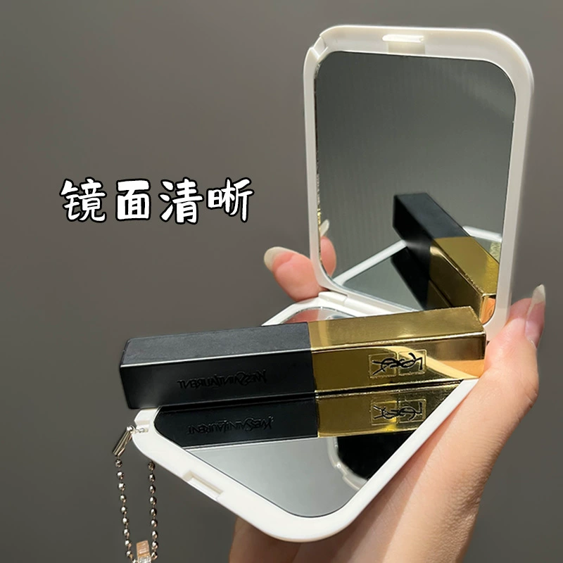 Cute double-sided folding handheld high quality mirror for elementary school students, wholesale