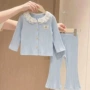 宝宝春秋款蕾丝领女童外出服