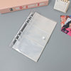 Transparent photoalbum for business cards, sticker, storage system, tear-off sheet, 3inch
