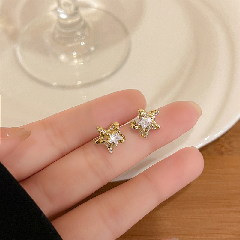 Pendientes de aleación moda coreana, estilo lujo ligero, ideales para puestos callejeros, mercado nocturno y ventas en vivo, al por mayor