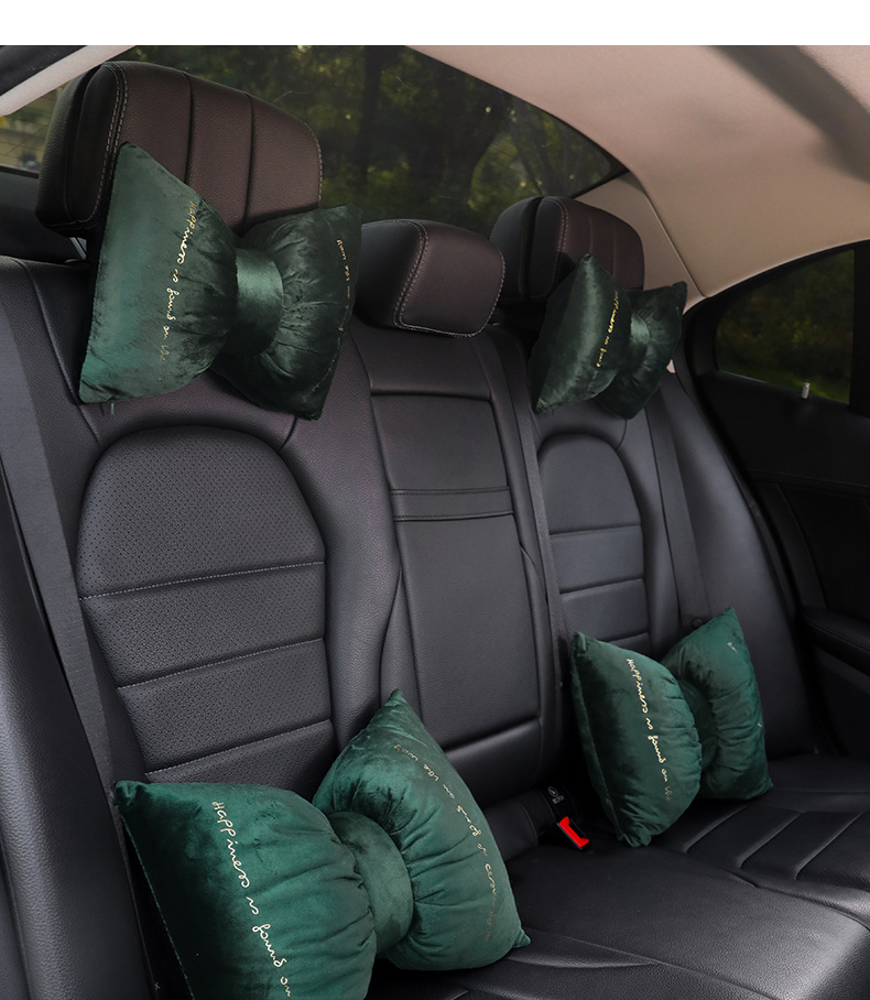 Car headrest lumbar support a pair of car neck pillow main driving neck sleeping pillow car pillow creative cute