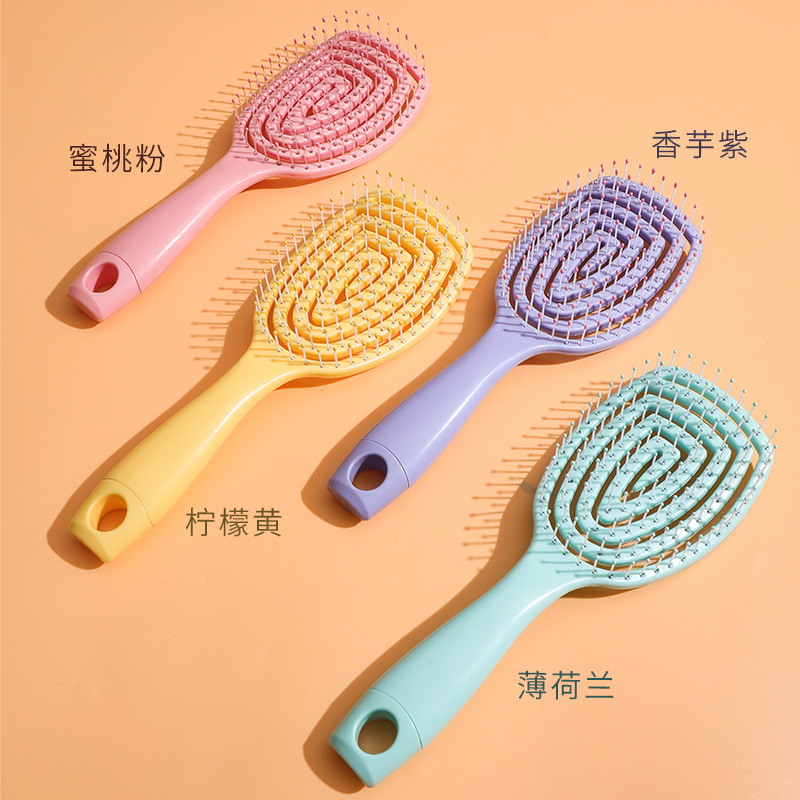 2024 diosa alto cráneo artefacto superior especial de las mujeres Pelo Largo rizado pelo masaje soplado pelo forma mullido peine grande