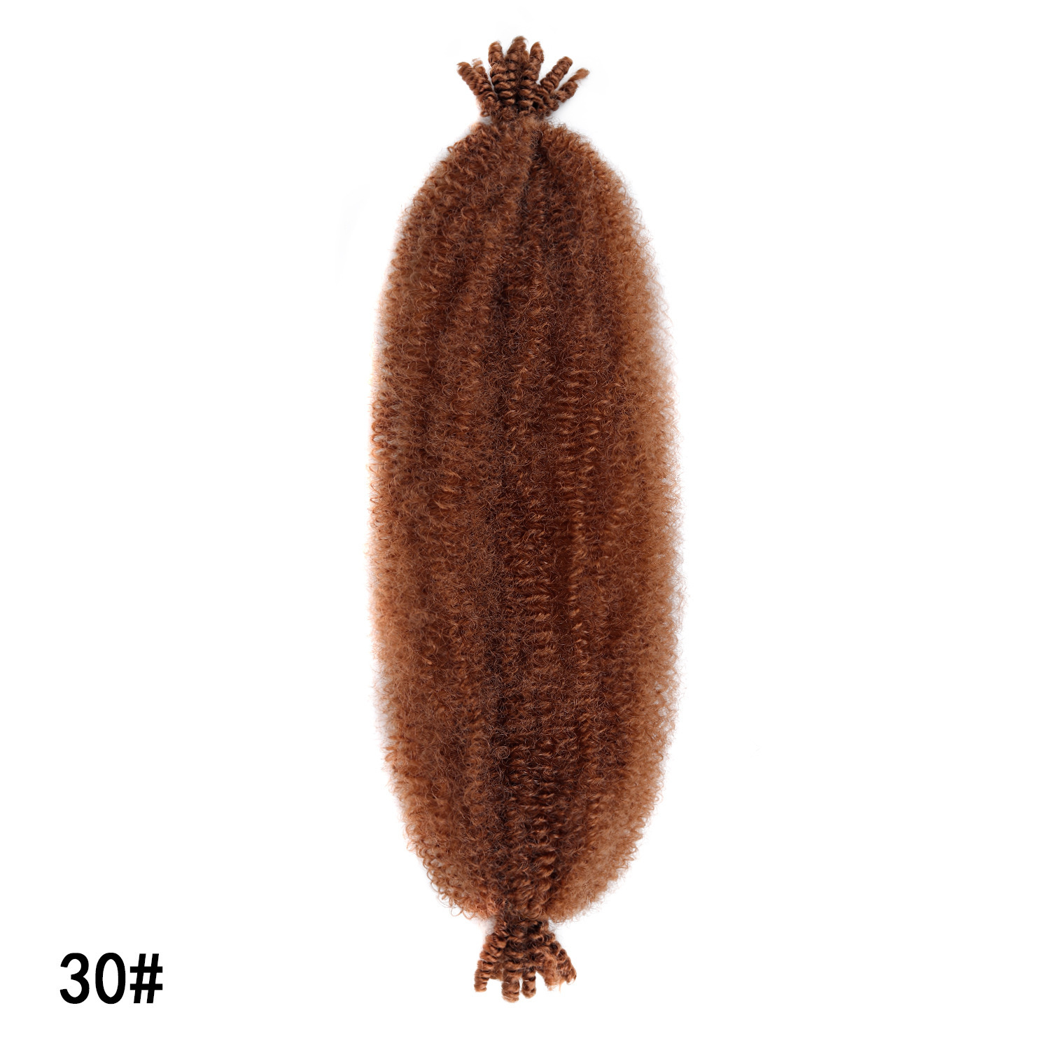 Extensiones de Cabello Rizado Afro Crochet de 24 Pulgadas Fibra Sintética de Alta Temperatura image 15