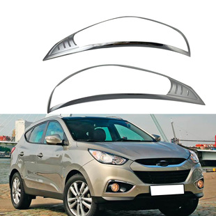 Suitable for 09-12 old modern IX35 headlight frame ix35 front lampshade paste plating strip lamp decoration
