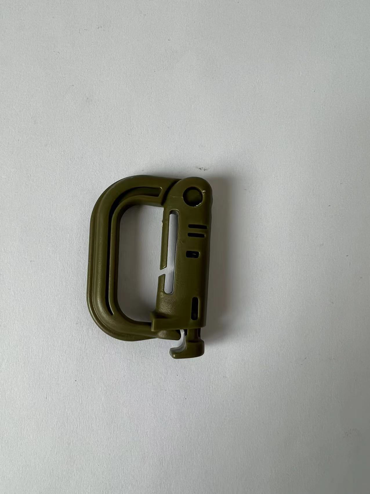 Cerradura de tipo D táctica Prensa abierta de alta resistencia hebilla de gancho de plástico 25MM cinta alpinismo hebilla de gancho hebilla de plástico