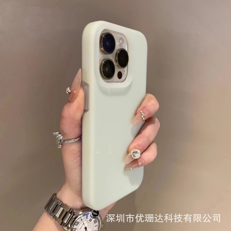 适用苹果16promax液态硅胶手机壳果冻iPhone15简约纯色全包14护套|undefined