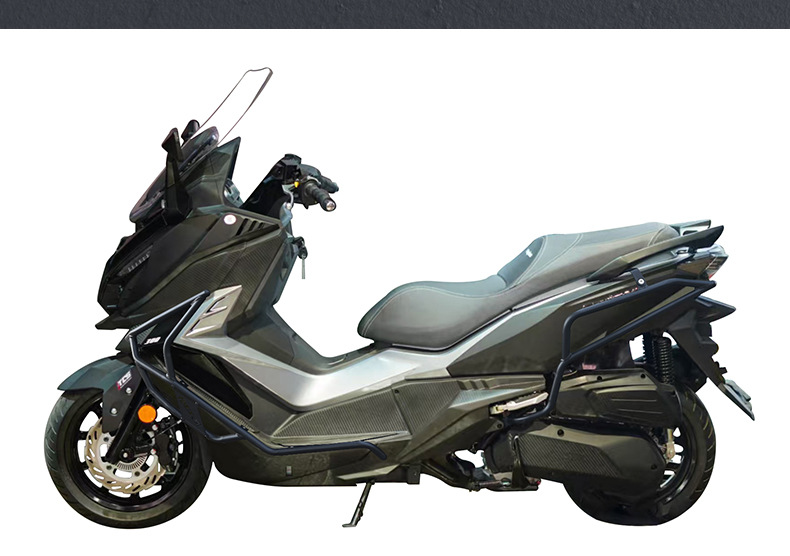 Suitable for Sanyang Cruisym 300 Crash Guard, Anti-Fall Protection, Front and Rear Exhaust Pipe Bumper, Modified Pedal Rack