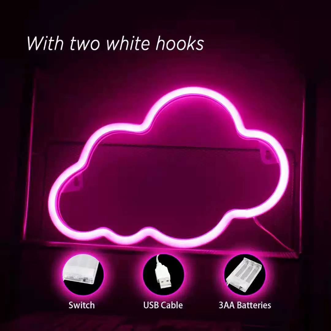Кросс-бордер INS новая LED новая облачная неоновая неоновая лампа USB батарея модель свет внутри декоративный источник производство