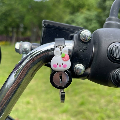 multi-functional storage battery car hook | Helmet lock - small-white-rabbit-helmet-lock-hook-send-tool