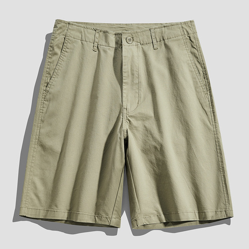 Shorts for summer outerwear, men's Japanese-style workwear, single-color, minimalist casual, five-needle pants, work pants, sporty men's pants