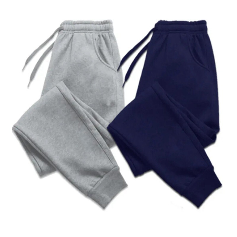 plus size sports pants men's loose toe pants fleece-lined fitness running casual pants toe pants wholesale
