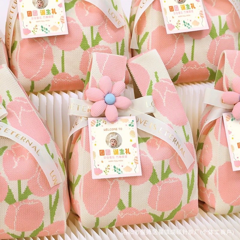 宝宝满月宴礼品袋百日宴回礼喜糖袋子儿童周岁生日实用伴手礼袋子