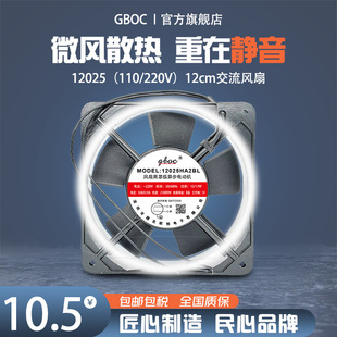 12025散熱風扇220V交流110V380V冰櫃機櫃弱電箱控制櫃12cm配電櫃