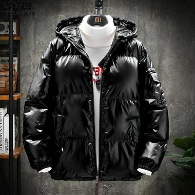 Al por mayor en el extranjero comercio electrónico AliExpress plumón chaqueta de algodón chaqueta de invierno hombre chaqueta de algodón recubierto brillante tamaño grande