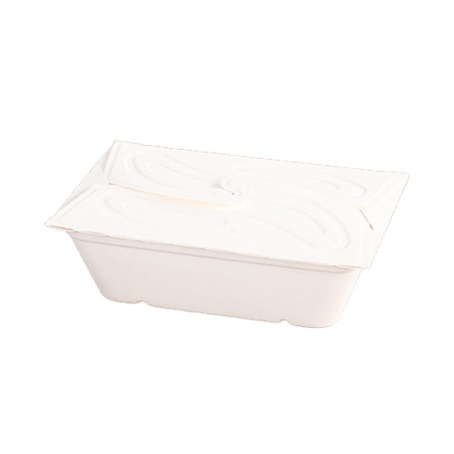 Disposable pulp lunch box eco-friendly and biodegradable pulp salad bento light food vegetarian takeout packing tableware