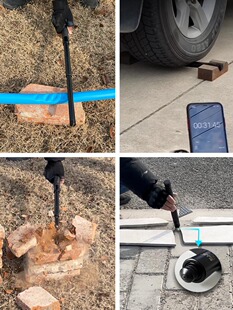Mechanical Stick, Vehicle-Mounted Self-Defense Legal Weapon, Stick, Self-Defense, Knife-Blocking, Dog-Driving, Dog-Kicking, Telescopic Three-Section Stick