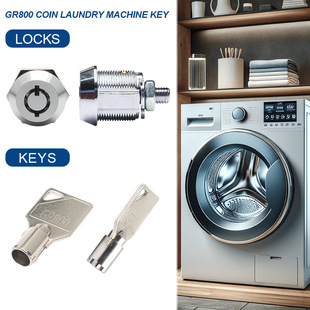 Jk500 Tubular Dryer Cam Lock, Commercial Washing Machine Lock, Plum Blossom Lock, Round Tube Key, Freezer Cam Lock