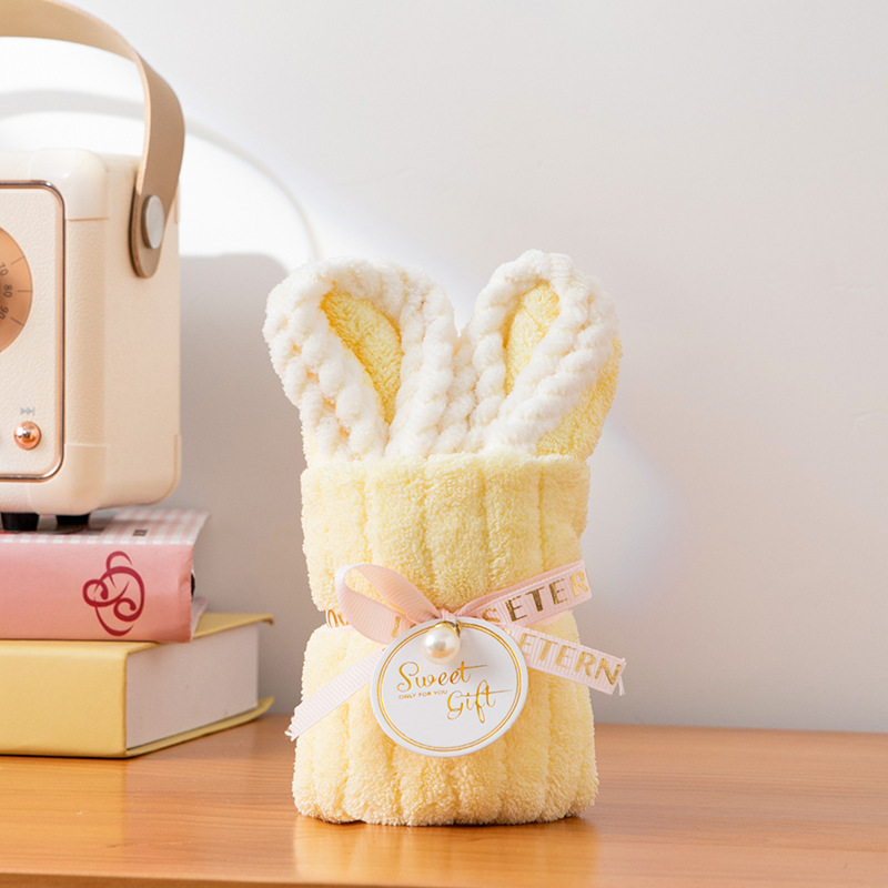 クリエイティブバニーお土産タオル、かわいいクマのタオル、誕生日プレゼント、結婚祝いのお返し、タオルギフト|undefined