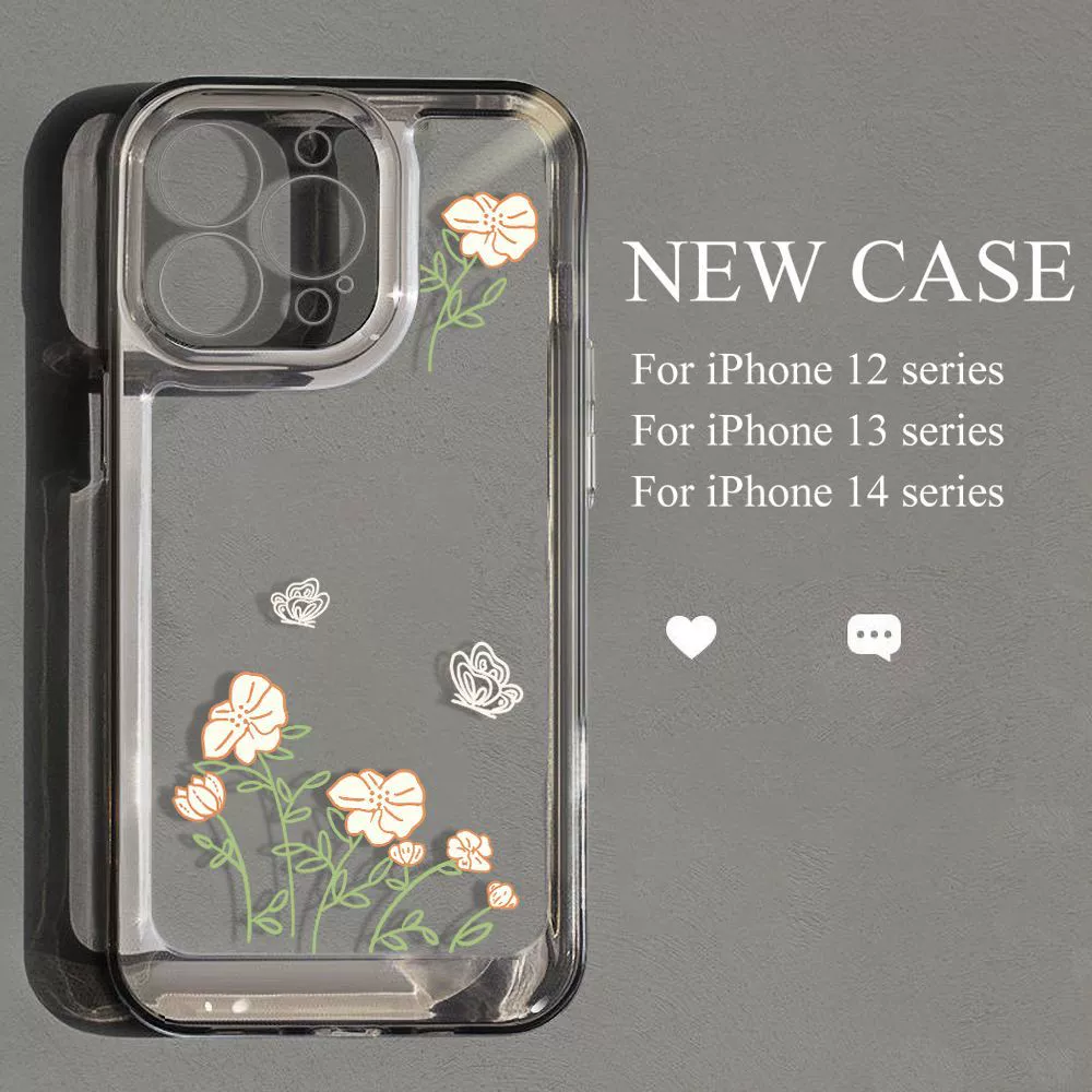 Чехол совместимый с Apple iPhone 16 Pro, защитный чехол с цветочным рисунком, 16 Pro Max