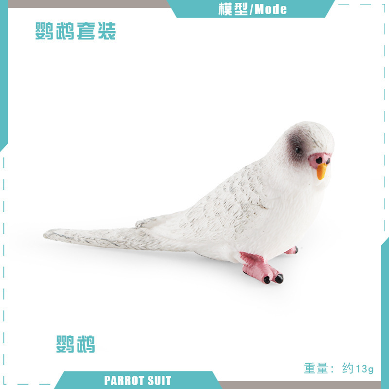 Exportación transfronteriza de simulación de pájaros modelo de papagaios peonía papaio de escritorio decoración estática juguetes