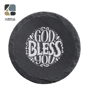 ��ɫ���ұ��|��Ȼ�h�����Ҽ������ slate coaster 10*10mmʯ�^�|
