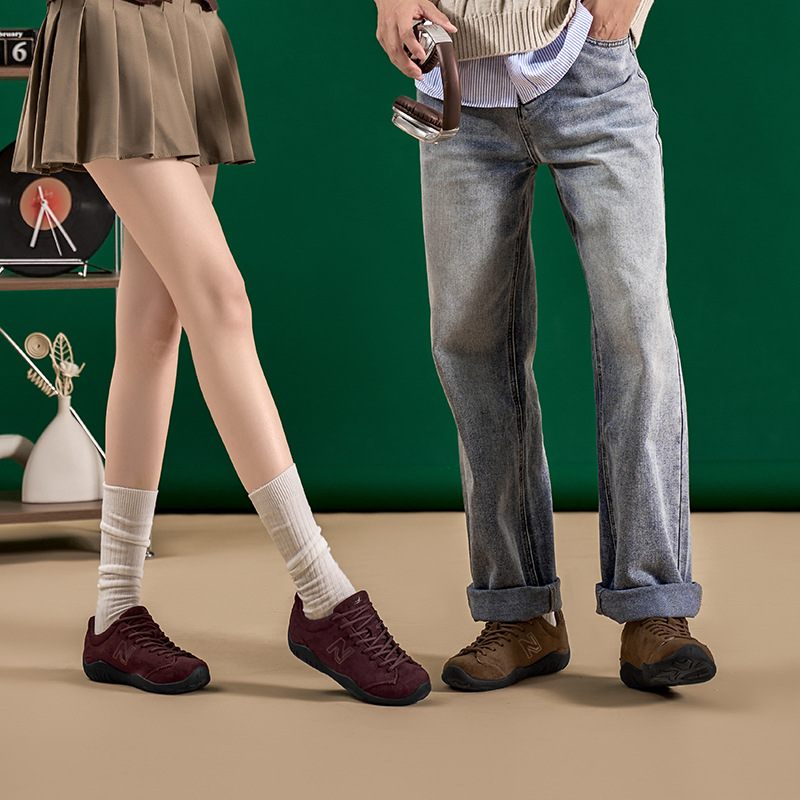 Giày sneaker nam nữ phong cách Đức Huấn luyện retro đế êm, phối màu cổ điển — 239 Đỏ Rượu