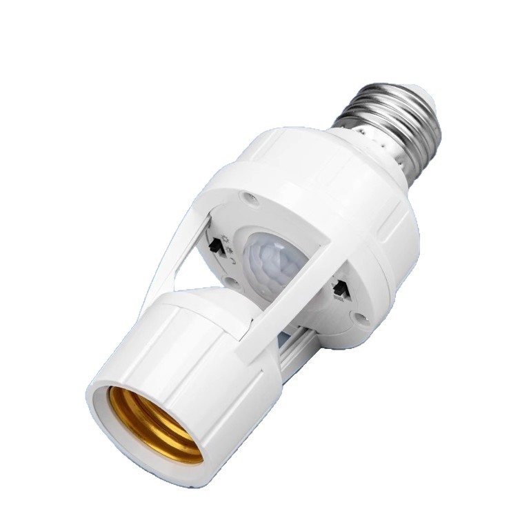 Base de lámpara de inducción del cuerpo humano e27 cabeza de lámpara de tornillo corredor retardo interruptor de inducción infrarroja led base de lámpara doméstica 220V