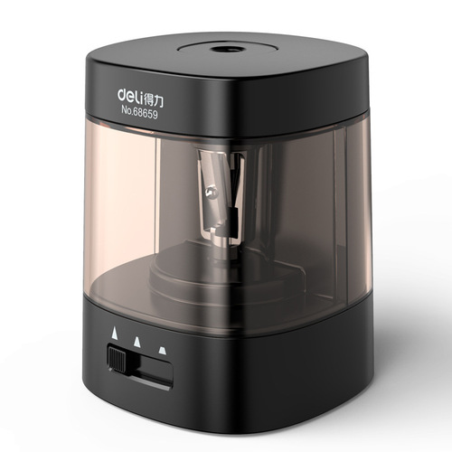 Deli Stationery Fully Automatic Pencil Sharpener for Children and Students Electric Pencil Sharpener Pencil Sharpener Wholesale