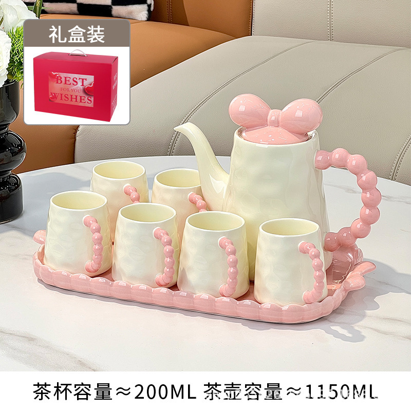 客厅茶几高档陶瓷杯架茶具喝水杯子家用待客水具套装乔迁新居送人|undefined