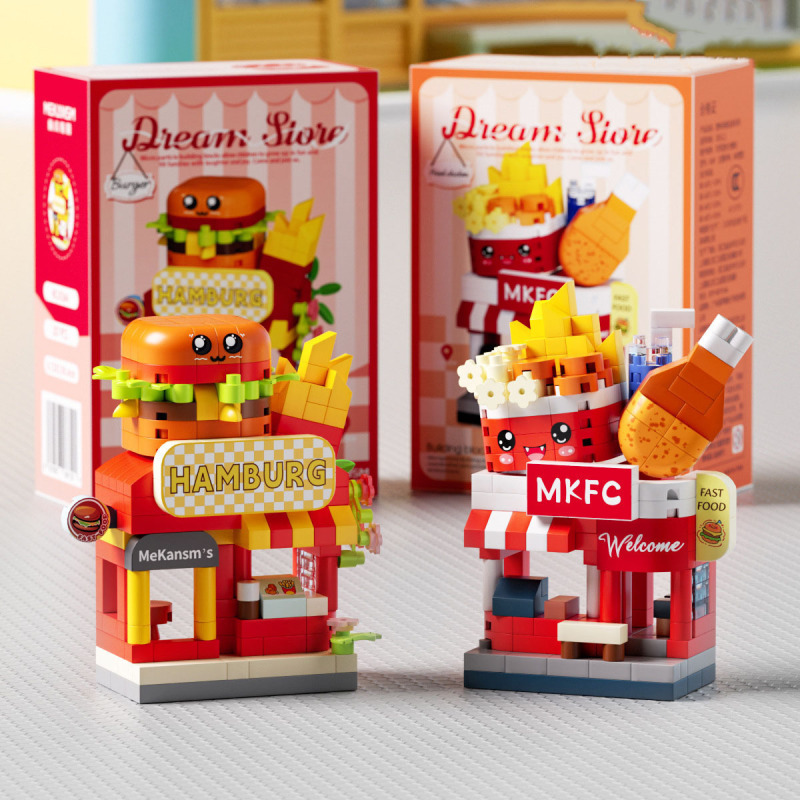 レゴビルディングブロック、屋台、微粒子装飾品、教育用子供用おもちゃ、ストリートビューギフトアセンブリと互換性があります。|undefined