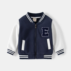 Korean children's clothing wholesale boys' baseball uniforms baby thickened jackets children's zipper shirts letter embroidered clothing generation trend