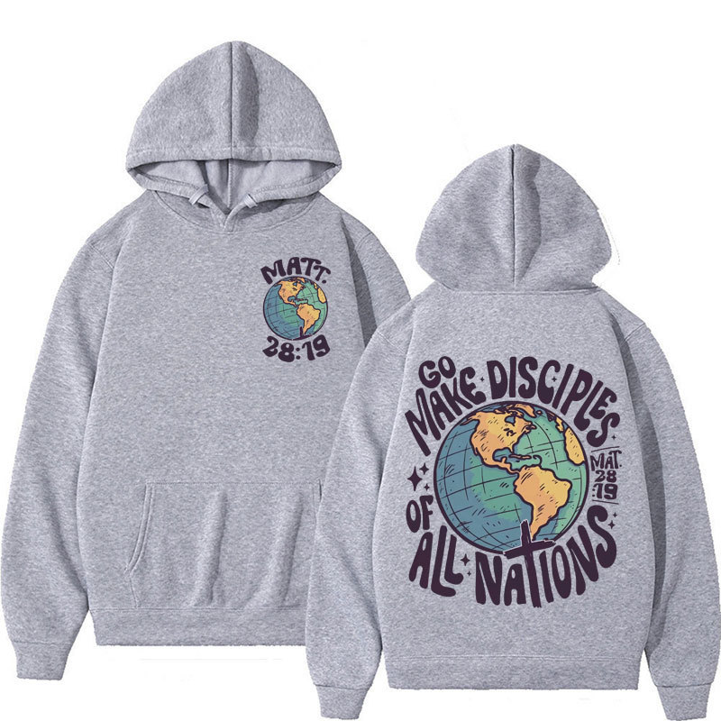 Go Make Disciples Christian Setwear Hoodies Vintage Men Bibl