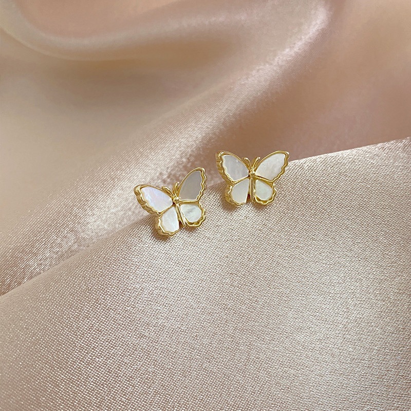 Sucré Style Simple Gland Papillon Alliage Émail Placage Femmes Boucles D'oreilles display picture 3